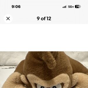 Adorable Brown and Tan Gorilla Plush Toy